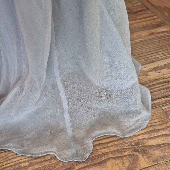 Sue Wong Nocturne Silk Y2K Beaded Embroidered Maxi Dress Size 14 FLAWS - Picture 14 of 16